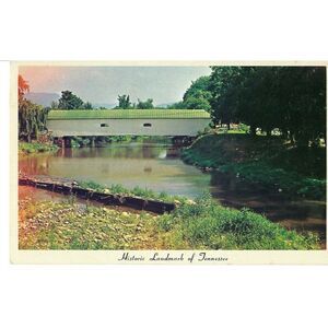 Historic Landmark Tennessee Doe River Bridge TN Postcard UNP VTG Unused Vintage